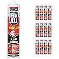 Black Soudal Fix All Turbo High Tack SMX Sealant Strong Bond Adhesive Polymer Silicone