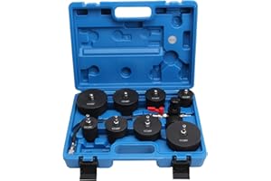 CCLIFE 9 Pièces Testeur de fuite pour système turbo avec manomètre 35-90mm