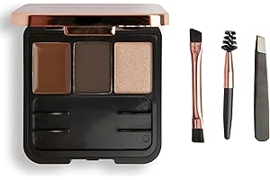 MAKEUP REVOLUTION Revolution Beauty London Kit para Esculpir Cejas Oscuro, 2,2g