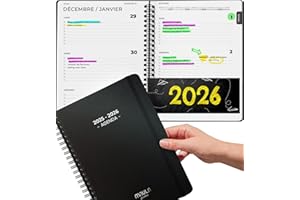 MILULA STUDIOS Agenda Scolaire 2026 A5 – Planificateur Semainier Vue Semaine Étudiant Enseignant Université Cahier de Notes Journalier Juillet 2025 à Août 2026 Organisation Travail Études Vie Quotidienne
