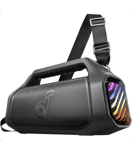 soundcore Motion X500 portable Bluetooth speaker with immersive spatial audio, wireless Hi-Res Audio with 3x more detail, 3 drivers and a portable design to take anywhere