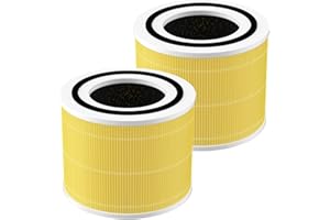 GETALONG Lot de 2 filtres de rechange Core 300 pour purificateur d'air LEVOIT Core 300 et Core 300S, système de filtration à charbon actif 3 en 1 Pet Allergie Filtration Efficacité, Core 300-RF-PA