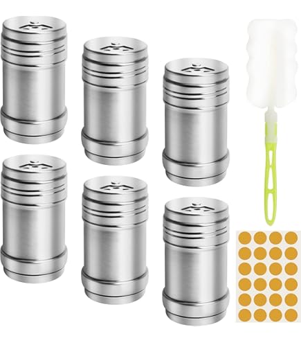 1 Salière Avec Cuillère Et 1 Brosse De Nettoyage Blanche, Pot