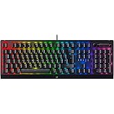 Razer BlackWidow V3 (Green Switch) - Tastiera meccanica da gioco (interruttori meccanici clicky, tasti ABS doppio, rullo digi