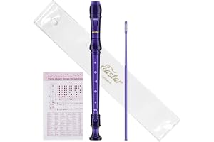 Eastar Sopran Recorder Instrument för barn studenter nybörjare, tysk fingersättning C nyckelinspelare instrument 3 delar med
