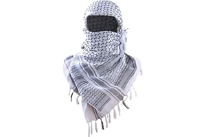 Luxns Militär Shemagh Taktische Wüstenschal - 100% Baumwolle Keffiyeh Schal für Herren und Damen