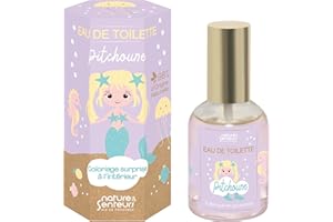 NATURE & SENTEURS DE PROVENCE NATURE & SENTEURS - Eau de Toilette Pitchoune 50ml - Effet Pailleté - Parfum Cerise pour Petites Filles 4-8 Ans - Fabriquée en France