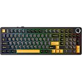 Aula F99 Pro 3 Modlu RGB Hot Swap Mekanik Star Vector Switch Kablosuz Makrolu Klavye Siyah