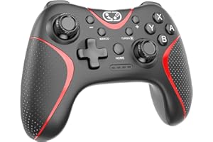 ‎CEHENSY Cehensy Wireless Pro Controller für Switch/Switch Lite/Switch OLED, Bluetooth-Gaming-Controller mit Wake-up, Gamepad mit programmierbarer Taste, 6-Achsen-Gyroskop, Turbo & Auto, Dual-Vibration