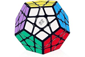 Bokefenuo Cuber QY 3x3 12 Facade Cube Sculpted Black QY Pentagonal Dodecahedron Speed Puzzle Cubo Toys for Kids
