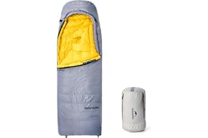 Naturehike CW700 Sac de couchage en duvet ultra léger et portable 4 saisons pour adultes et enfants en plein air camping randonnée voyage avec sac de compression