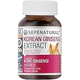 Sepe Natural Korean Ginseng | Kore Ginsengi K&ouml;k Ekstresi | 90 Kaps&uuml;l x 480 mg | Standardize Panax Ginseng K&ouml;k Ekstresi