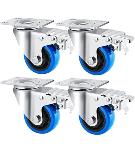 Zware wielen 4 stuks Asibaade 100 mm zwenkwielen incl. montage-toebehoren, transportwielen met rem 360° rotatie tot 600 kg draagbaarheid geen sporen & stille wielen voor meubels Zware wielen 4 stuks Asibaade 100 mm zwenkwielen incl. montage-toebehoren, transportwielen met rem 360° rotatie tot 600 kg draagbaarheid geen sporen & stille wielen voor meubels