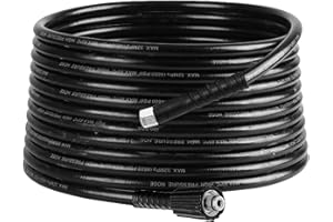 VACANON 10M High Pressure Washer Replacement Hose with M22-14mm Connector for Car Washing Garden Cleaning 5800PSI Jet Wash Extension Pipe and Drain