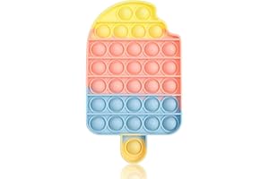 KUNSTIFY Pop Fidget Toy zabawka antystresowa dla dorosłych i dzieci (tęczowe lody)