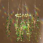 VEEKAY Crystal Suncatcher Pendant, Suncatcher Ornament, Sun Catcher for Windows and Gardens, for Home, Garden, Office