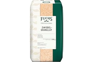 ‎FUCHS Fuchs Professional - Zwiebelgranulat, küchenfertig | Ideales Gewürz für Salatsaucen, Suppen und Eintöpfen | Profi-Qualität für Großverbraucher und Gastronomie | 1 kg im recyclebaren Beutel