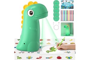 Projecteur de dessin pour enfants, CS COSDDI Projecteur de dessin rechargeable pour enfants avec fonction veilleuse, de peinture Cadeaux de 4 5 6 et 7 ans