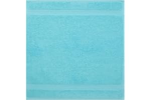 Betz Serviette débarbouillette 100% Coton Taille 30 x 30 cm pour Visage Mains Lavette Bidet Premium Couleur Bleu Turquoise