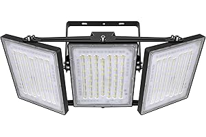‎STASUN STASUN LED Flutlicht Außen, 600W 60000LM Außenstrahler, 6000K led strahler außen, IP66 Wasserdicht Außen Fluter Aussen Sicherheitslicht mit 3 Verstellbaren Köpfen für Hof, Straße, Parkplatz