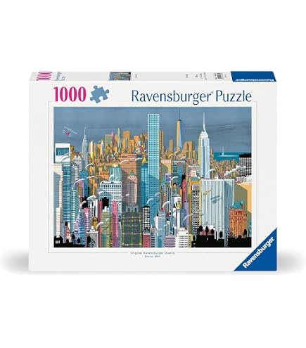 Ravensburger Puzzle 1000 Pezzi Panorama – Ponte Di Brooklyn, New York, Formato Speciale 23,5x38 Cm - 5