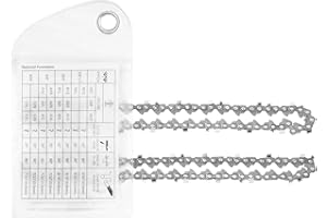 KIESBOHR Sägekette 1/4" 47 Antriebsglieder,kompatibel mit KIESBOHR CS001 und CS001N 8-ZOLL Kettensäge (2 Stück)