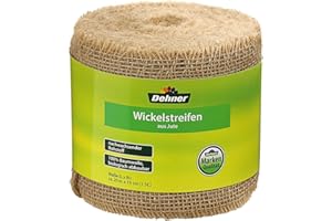 Dehner Jute-Wickelstreifen, ca. 25 m x 15 cm, Baumwolle, beige