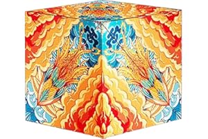 BBargain Basket Magic Cube Shape Shifting Fidget Box - Transforms Into Over 72 Extraordinary Geometric Shapes - Infinity cube Magnetic Fidget Toy Brain Games For Kids & Adults. (Mix Fire)