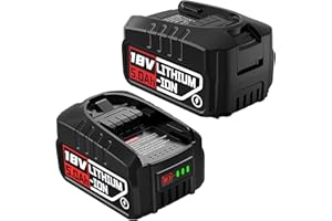 2 Stück 18V Akku 5.0Ah,Professional Akku für Bosch akku 18v PBA PSB PSR, kompatibel mit Green Home and Garden Bosch Akku 18v, für Gloria 18V, für Gardena 18V