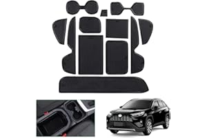 GAFAT Toyot-a RAV4 2019-2023 2024 Tappetini Antiscivolo, RAV4 2023 Tappetinio in Gomma per Console Centrale, Portabevande, Compatibile con Accessori Toyota RAV4 (Nero)