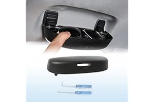 Coleya Auto Brillenetui Kompatibel mit Seat Leon MK4 Cupra Formentor 2020-2024, Sonnenbrillenhalter Brillenhalter, Brillen Aufbewahrungsbox, Seat Leon Zubehör Brillenetui (Schwarz)