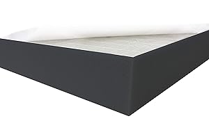Dibapur ® Black FSE • Flamm hemmend SELBSTKLEBEND Raum Akustik Schaumstoff Dämmung Schallschutz (50x50x8 cm)