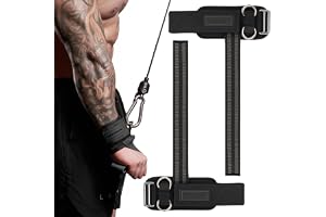 MANUEKLEAR dragstöd, styrketräning, kvinnor och män, 2-i-1 lyftremmar med D-ring för kabelmaskin, träning, dragstöd, gym för styrketräning