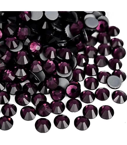Cabochon In Vetro Hotfix - Tondi 8mm Rosso Bordeaux Marmo (24 Pezzi) Per Applicazioni A Caldo