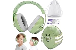 SUNSHINE SMILE Baby Gehörschutz 0-4 Jahre,2-in-1 Baby Kopfhörer Lärmschutz 24dB,Gehörschutz für Kinder,Neugeboren Ohrenschützer mit Geräuschunterdrückung & Verstellbares Kopfband und Aktive Familien Unterwegs