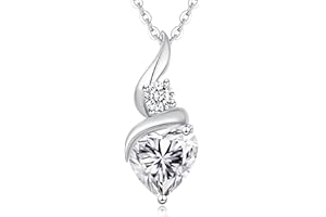 LOUISA SECRET Collana Donne delicata e raffinata Argento 925 Rame placcato oro rosa Infinity Heart Collana Cuore Fuoco Pendant Birthstone Fiamma del Cuore Regali di Natale per donne Mamma Donna
