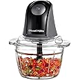 Russell Hobbs Food Processor [Mini Chopper] Electric Dicer (For Vegetables, Fruit, Meat, Garlic, Onion, 1L Bowl, Dishwasher Safe, 2 Speeds,Stainless Steel Blades, 350 peak power) Matte Charcoal 27131