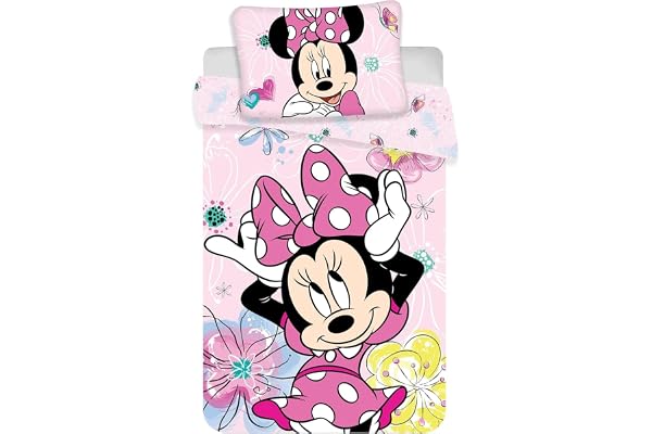 Jerry Fabrics Mimmi Pigg Butterfly Sängkläder för Småbarn, Flerfärgad, 100 x 135/40 x 60 cm