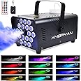 Fog Machine 500W Smoke Machine with 18 RGB LED & Wireless Remote Control, Suitable for Party, Disco Dj Effect, Wedding, Stage Performances, Halloween