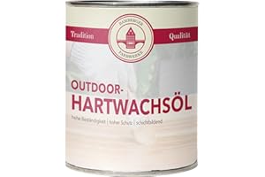 Bamberger Farbwerke Hartwachsöl Outdoor Holzöl Aussen für den Außenbereich (Glänzend, 2,5 L)
