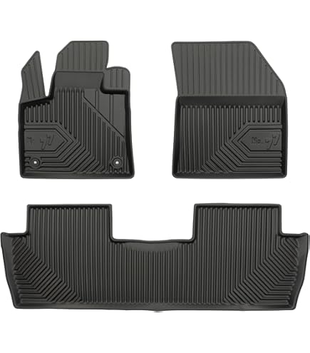 Set Tappetini Auto Peugeot 5008 2017-2025 TPE Nero 3pz Impermeabili
