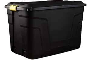 Original Organics Heavy Duty Extra Large Storage Box with Lid – 190L Lockable Storage Box Great for Indoor & Outdoor Storage – Storage Containers with Wheels