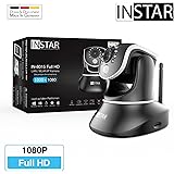 INSTAR IN-8015 Full HD schwarz - WLAN Überwachungskamera - IP Kamera - IP Cam - Innenkamera - Pan Tilt - Alarm - PIR - Bewegu