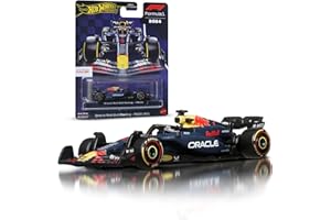 Hot Wheels Premium Formula 1, Oracle Red Bull Racing RB20, Coche de Carreras, vehículo de Juguete Coleccionable metálico a Escala 1:64 con neumáticos Real Riders, JBM12