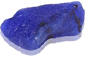 Real Gems Roher natürlicher Blauer Saphir-Rohedelstein, unbeheizter Blauer Saphir 170,00 Karat Rohedelstein für Heim- und Gartendekor