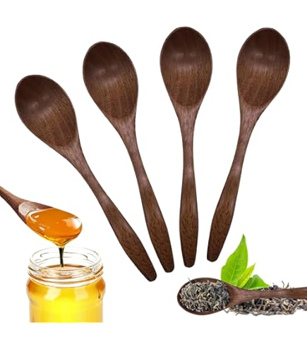 Set Di 15 Cucchiai Di Legno Piccoli - Palette Per Marmellata, Spezie, Caffè, Zucchero E Farina - Foto 3