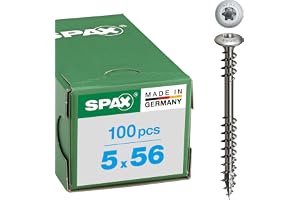 SPAX 0567000500563 kraftig terrassskruv för träterrasser, T-STAR plus, 100 stycken
