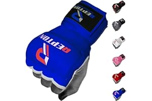 REPTON FITNESS GEARS Boxing Hand Wraps Quick 100cm Long Wrist Straps Inner Gloves Boxing for Hand Protection Elasticated, Padded Fist for MMA Martial Arts Combat Gloves for Men Women and Kids