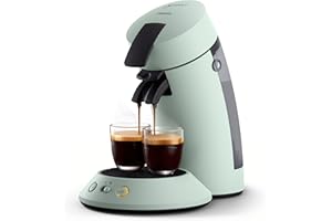 Philips Senseo Original Plus CSA210/20 Machine à café à dosettes (sélection de la puissance du café, technologie Coffee Boost, en plastique recyclé), menthe