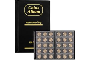 Dzmuero Raccoglitore Monete, Raccoglitore Monete 2 Euro, Album per Monete Commemorative in Grado di Contenere Fino A 150 Monete, Adatto per Monete, Monete Souvenir E Altro Ancora